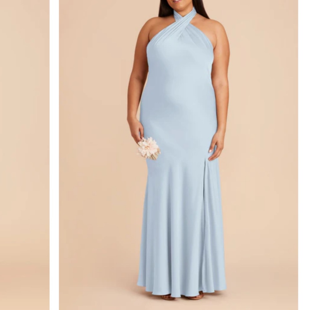 Birdy Grey Sky Blue Halter Maxi Dress